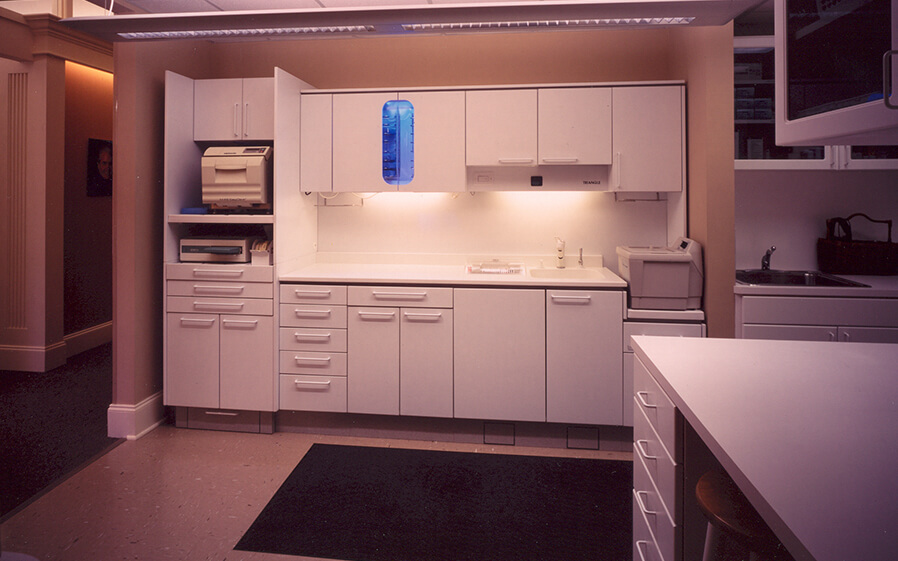 Dental lab and storage area