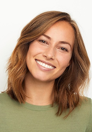 patient smiling after teeth whitening in Mount Pleasant